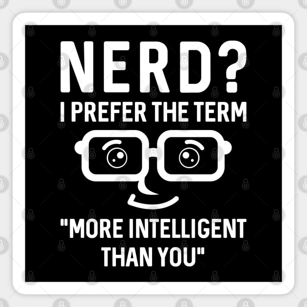 Nerd Intelligent Magnet by LuckyFoxDesigns